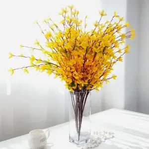 봄날 개나리부쉬 조화 봄꽃 조화꽃 인테리어소품