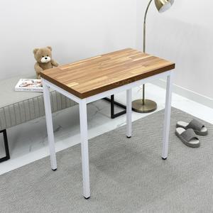 WH7550 화이트분체도장 스틸다리 테이블 W750 x D500 /작은책상/작은책상