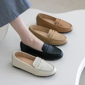 [분홍코끼리](가죽천재) 심쿵 심플 가죽로퍼(3cm)