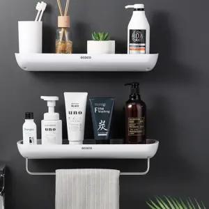 무타공 접착식 욕실 화장실 선반 다목적 일자선반 정리대 젠다이 수납