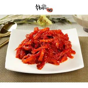 [속초명가젓갈] 아삭한 식감의 건강한 감칠맛 국내산 생더덕무침 600g 1kg 더덕구이