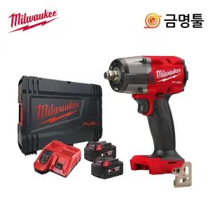밀워키 M18 FMTIW2F12-502X 충전임팩렌치 18V 5.0AH 2팩 BL모터 미드토크렌치