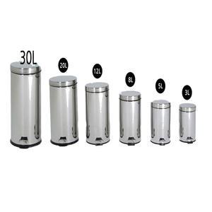 스텐 스테인레스 페달 무소음 종량제 휴지통 쓰레기통 8L 20L 30L 20리터