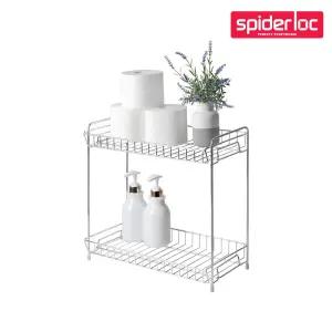 스텐 사각 선반 2단