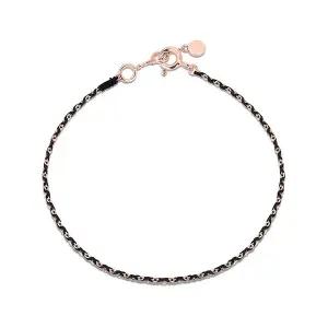 [도로시] 14k 트윗 블랙실크 팔찌