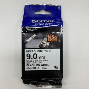 브라더정품 Hse-221E_9.0mmx1.5m 열수축튜브_라벨테이프