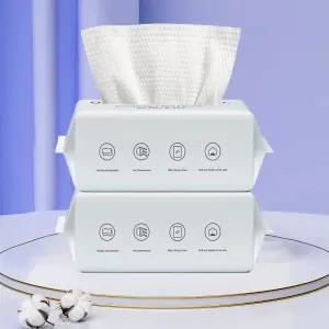 휴대용 일회용 페이스타올 120매 코튼 클렌징티슈 각티슈 세안 바디 모공 스팀 타올