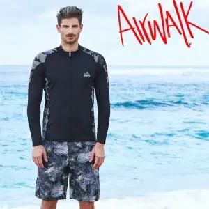 [에어워크]서프 남성래쉬가드세트 집업+트렁크 YAWe5034 BK+YAWe0902 BK_P051592048
