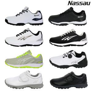 낫소(NASSAU) 스크린 인도어 연습장 골프화 남성 여성 스파이크리스 골프 슈즈 캐디화