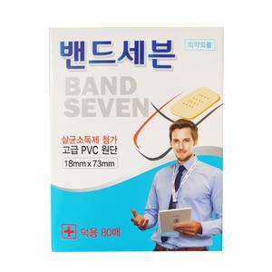 대일제약 밴드세븐 일회용밴드(덕용 대용량80매입) 3개 살균제첨가 상처보호 가정상비용품 의약외품