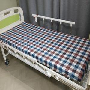 입원실용 병원침대커버 (싸개형 N001) / (베이직체크 블루) 매트리스커버