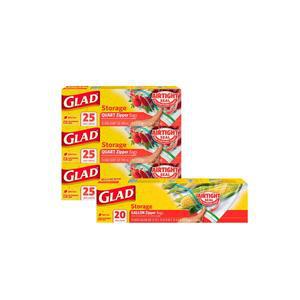 글래드 4중 매직백 냉장중형 25매입, 3개+냉장대형 20매입, 1개