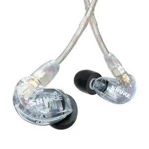 슈어 SE215 유선이어폰 모니터 모니터링 인이어 줄 이어폰 (클리어)