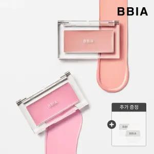 [2개SET] 삐아 레디 투 웨어 다우니 치크 (+ 오 핑거퍼프 2P)