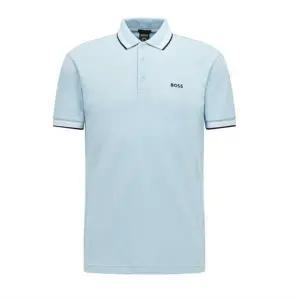 보스 로고 코튼 남성 카라 티셔츠 50468983 453