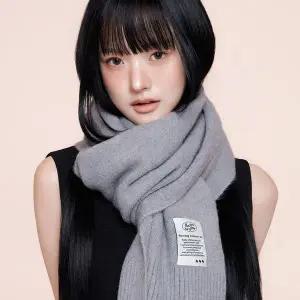 갤러리아 RECLOW 울터치 니트 머플러 그레이