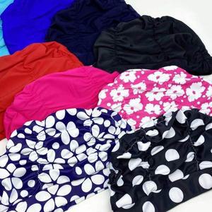 모아 주름 스판수모 아쿠아로빅수모  스파 수영모자