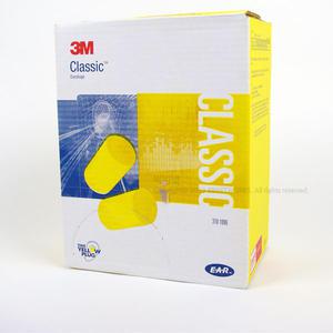 3M 클래식 귀마개(Classic) -BOX(200쌍) PVC재질 29dB 귀마개 작업 소음차단