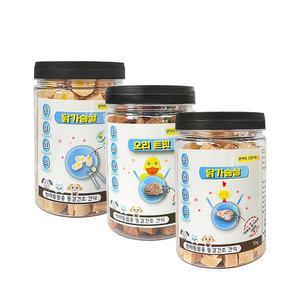 동결건조 3종세트 210g 닭가슴살 큐브 오리 트릿 닭가슴살안에 노른자 고양이 반려묘 국내 영양 간식