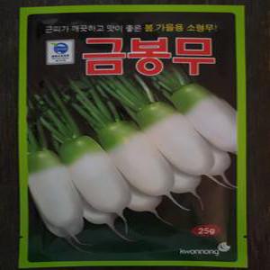 금봉무 25g/ 소형무 / 봄,가을용 무씨앗