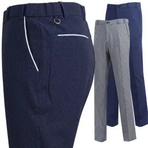 남성여름골프바지 체크골프바지 남자골프복 밴딩슬랙스