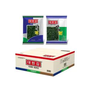 [본사직영몰] 대천김 재래김 15봉 + 파래김 15봉 혼합(30봉 x 1박스)/전장김/조미김/구운김