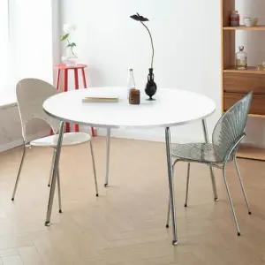아트박스 가구느낌 라운드 테이블 1000원형 카페 화이트 식탁
