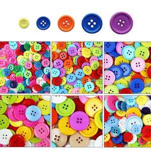 칼라 대용량 혼합 원형단추 ( 칼라 비즈 공예 바느질 꾸미기 어린이집 학교 만들기 DIY 재료