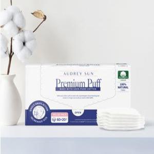 [오드리선] 내츄럴코튼 순면 화장솜 80매