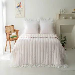 [텐바이텐]로엘 머랭크림 밍크극세사 모달 스프레드 이불 S세트 송화침장 겨울