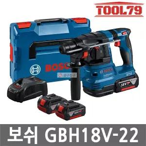 보쉬 GBH18V-22 충전 로터리 해머드릴 18V 5.0Ah 2개 BL모터 무선 경량