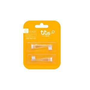 아가드 투투스 전동칫솔 stage0 칫솔모 투명 2p