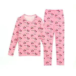 [프리미에팜]미니마우스 여아 스마일 후라이스 내복 PK