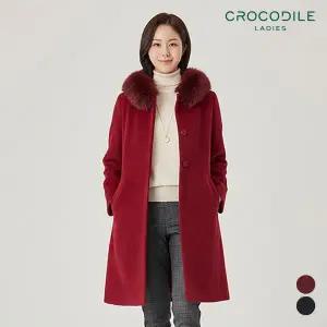 [크로커다일]폭스퍼후드알파카코트_CLAWCT110