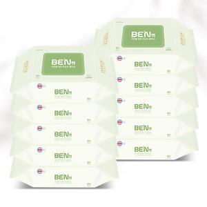 벤 그린 초순수 저자극 이노센스 물티슈(65gsm) 80매 10팩 20팩 캡형