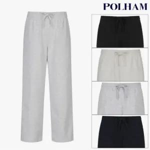 폴햄 PHE1PT3060 공용 더블니트 와이드 스웨트 팬츠 바지 PHE1PT3060A