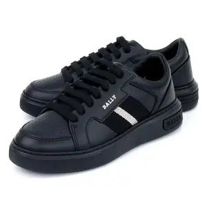 발리 삼선 로고 레더 여성스니커즈 MOONY W U901