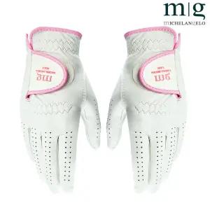 올양피 골프장갑 여성용 양손착용1켤레 미켈란젤로 고급형 올양피 골프장갑