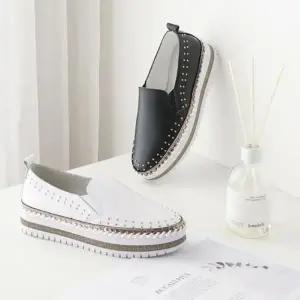 [오노마] ONM 여성 천연가죽 슬립온 편한 캐주얼 신발 (S11882547)