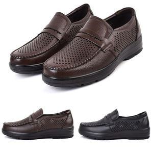 아놀드 소가죽 통풍형 남성로퍼 남성여름구두 망사구두