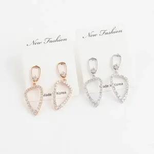 [하프클럽/]여자 귀걸이 실버 장식 로즈골드 큐빅 귀걸이