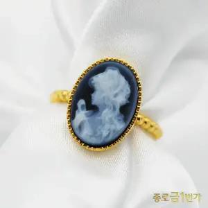여자 순금 반지 카메오 3.75g
