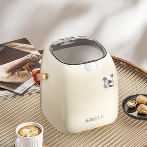 편한생활연구소 테디베어 미니 휴지통 뚜껑 원터치 밀봉 이중 손잡이 투명창 통분리 귀여운 인테리어 소품