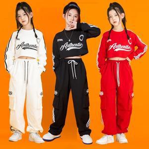 주니어 크롭 트레이닝복 세트 상하복 봄 가을 츄리닝 크롭티 맨투맨 운동복 힙합 댄스복