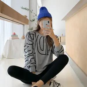 [핑크시슬리] 언더 박스 맨투맨