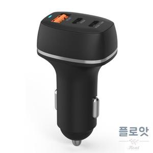 차량용 3구 초고속충전기 PD C타입 usb 시거잭 차져