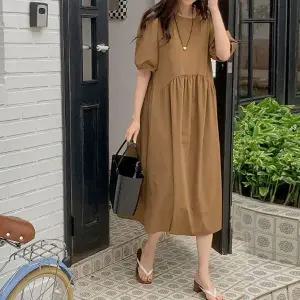 [보리보리/보리맘]풍성한 셔링 여름 반팔 바스락 원피스 임부복 TA991