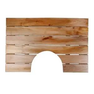 욕실용 홈형 원목 발판 약65x43cm WAC0EA3