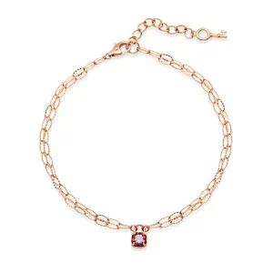 [비앤비골드] 14K 투어멀린 자물쇠 두줄 레이어드 체인팔찌 NPB40202