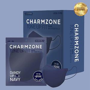 [공식판매처] 참존 톤업핏 컬러 마스크 소형 네이비 25매